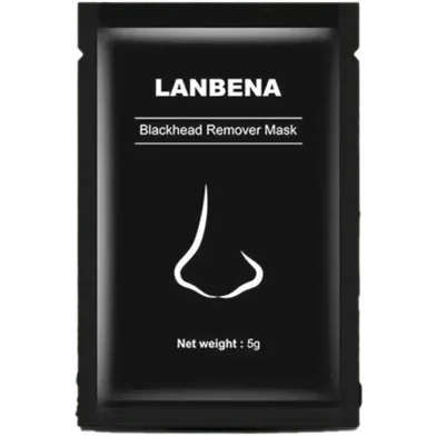 LANBENA Black Mask Blackhead Remover Peel Off Mask Mud Face Mask Charcoal Mask Nose Acne Treatment Oil Control Skin Care-1 Pc - Rokomari product